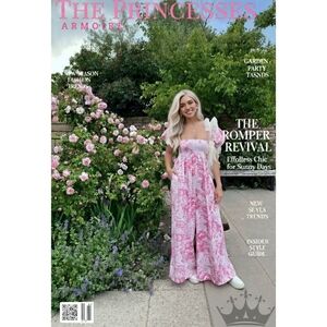 Like NEW! Selkie Hampton Wide Leg Jumpsuit - Pink Floral